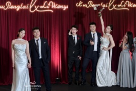 红-极简婚礼图片