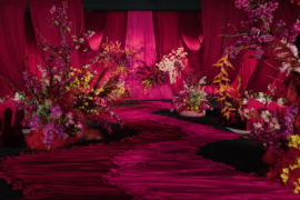 红+玫红南洋风婚礼婚礼图片