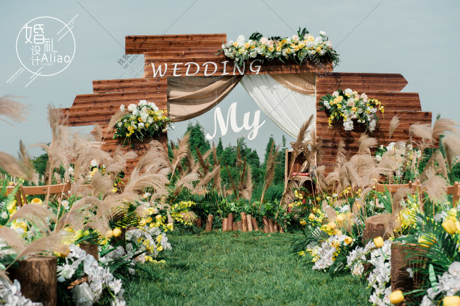 《美式乡村style》-白户外主题婚礼照片