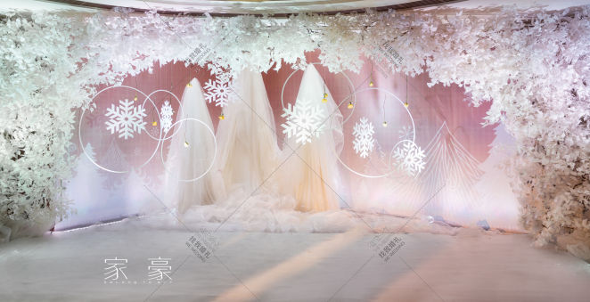 冬季主题婚礼2-白室内主题婚礼照片