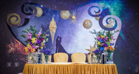 童话画风之宇宙主题-婚礼策划图片