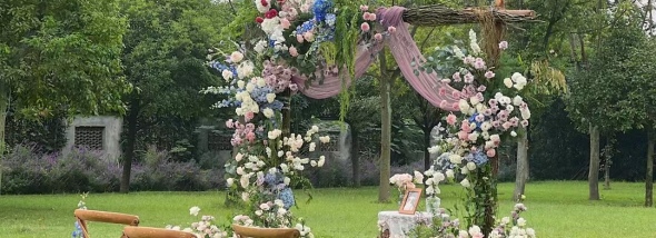 林海山庄(环港路)-一场全鲜花的婚礼婚礼图片