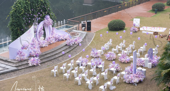 迷失在这紫色浪漫里-婚礼策划图片
