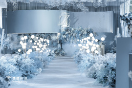 梦幻蓝婚礼图片