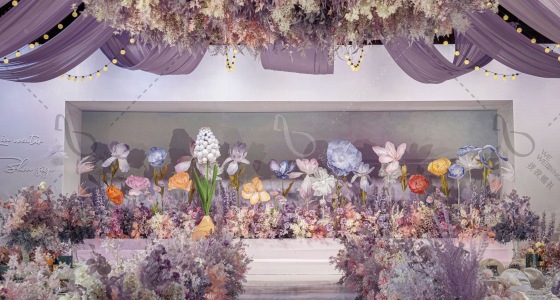 紫色莫奈花园-婚礼策划图片