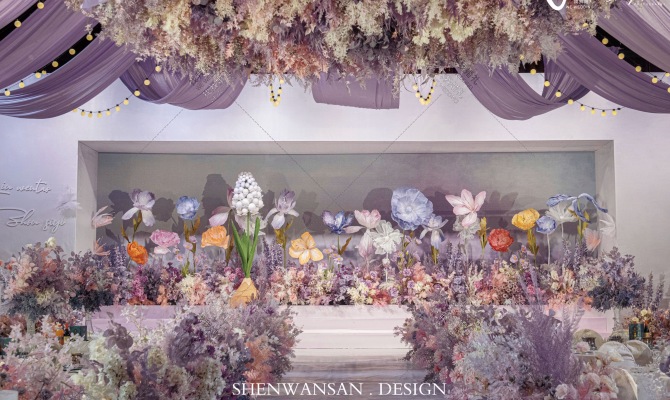 紫色莫奈花园-婚礼策划图片