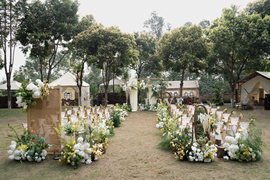 双山酒店户外草坪婚礼婚礼图片