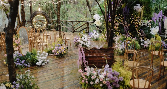 带着仙气的水雾婚礼-婚礼策划图片