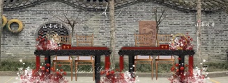 成都庭院中式婚礼-红户外传统中式婚礼照片