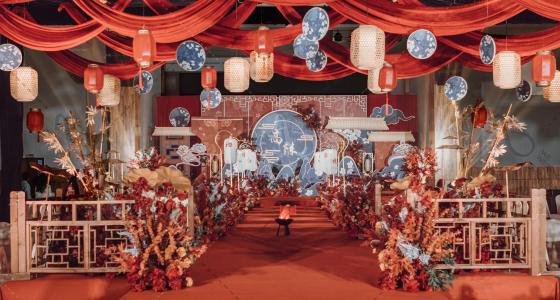 红蓝新中式-婚礼策划图片