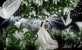 禧狮楼-气质森系婚礼丨迷雾森林婚礼图片