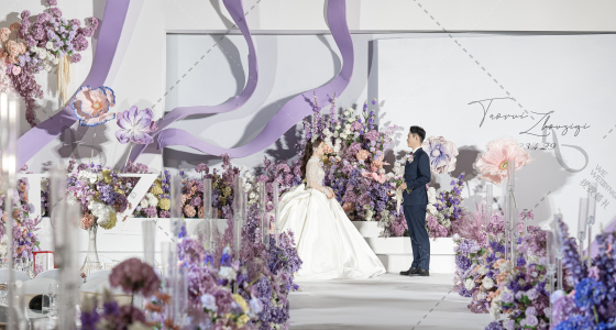 紫色永远浪漫-婚礼策划图片