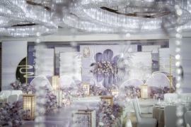 迷雾紫婚礼图片