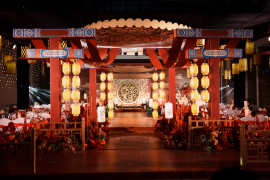 中式红金婚礼婚礼图片