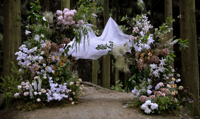 一场森林婚礼-婚礼策划图片