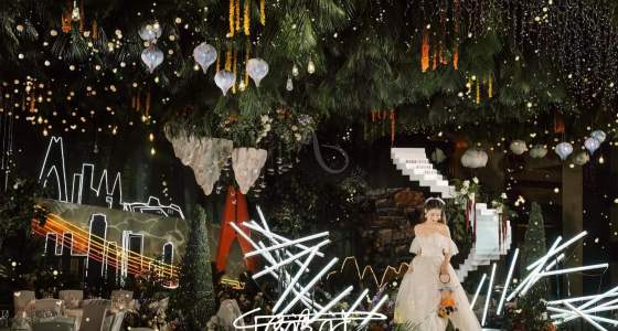 重庆森林 | 中心舞台形式的仪式区-婚礼策划图片