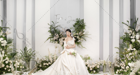 韩式白绿-婚礼策划图片