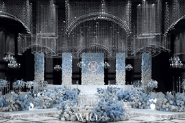 蓝白之间婚礼图片