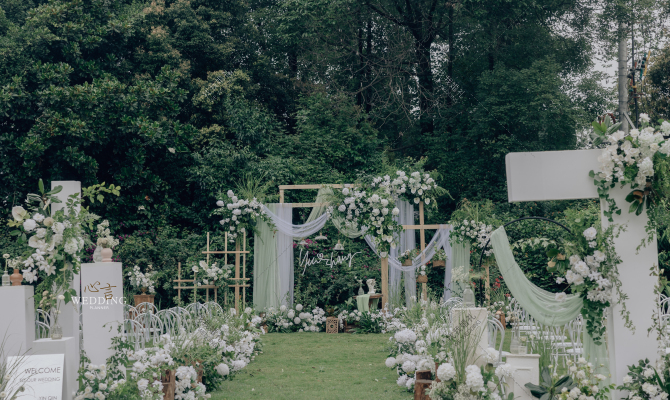 草坪婚礼|清新自然-婚礼策划图片