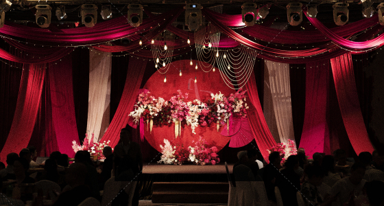 新中式回门宴，小众布幔真的太美了！-婚礼策划图片