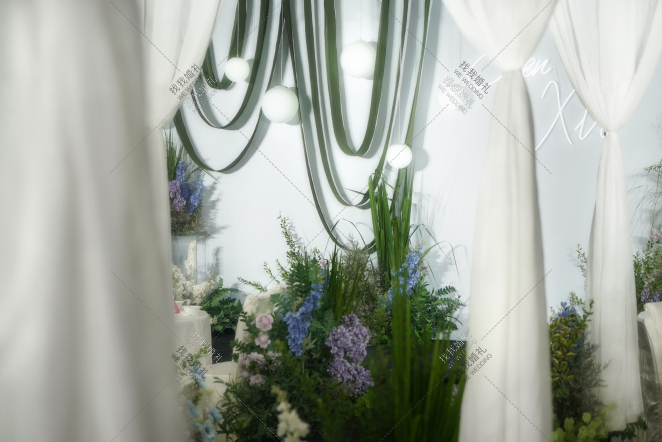 《如初》-绿室内韩式婚礼照片