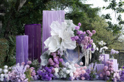 莫奈花园—紫色油画风户外-婚礼策划图片