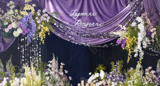 紫色系浪漫氛围感-婚礼策划图片