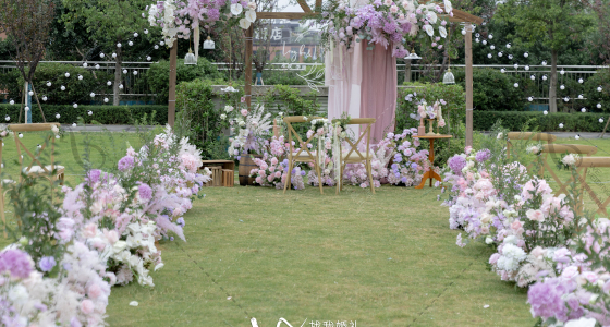 粉紫色婚礼-婚礼策划图片