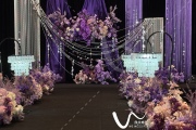 甜酷女孩的黑紫色婚礼-婚礼策划图片