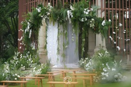 自然系小森林婚礼图片