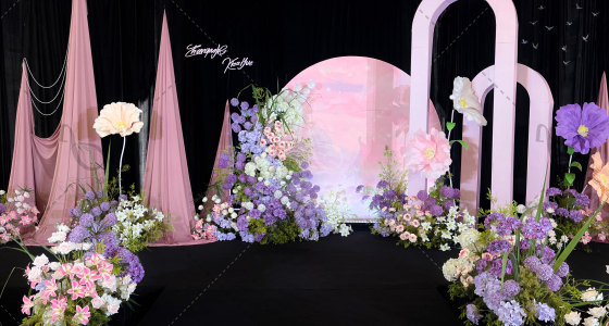 粉色落日-婚礼策划图片