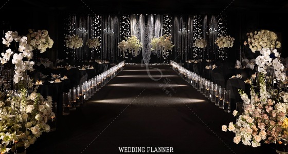 香槟色小层高韩式婚礼-婚礼策划图片
