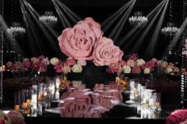 弗洛伊德与爱心交织婚礼图片