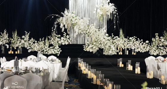 白色韩式婚礼-婚礼策划图片