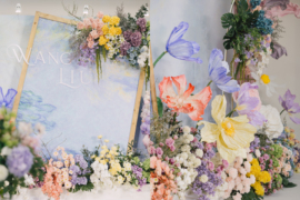 莫奈油画婚礼婚礼图片