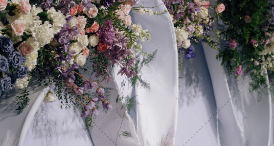 粉紫色韩式极简风-婚礼策划图片