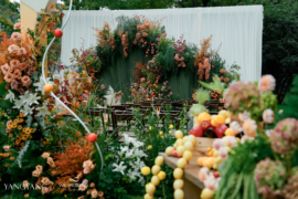 秋日花园婚礼图片