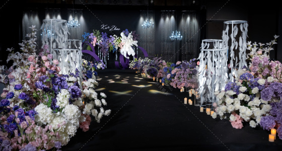 粉紫色水晶婚礼-婚礼策划图片