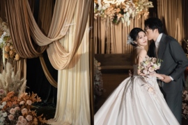 秋日暖棕侘寂风婚礼图片