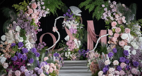 小众粉紫韩式婚礼-婚礼策划图片