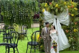 手机实拍｜古灵精怪的花花世界婚礼图片