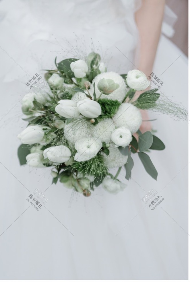 《爱的信封》-绿室内韩式婚礼照片