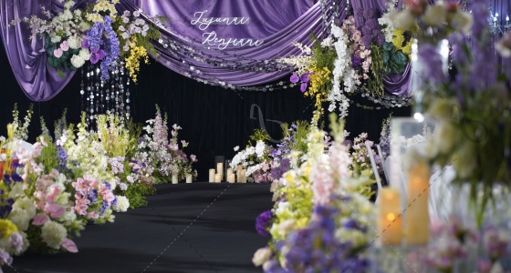 紫色系浪漫氛围感-婚礼策划图片