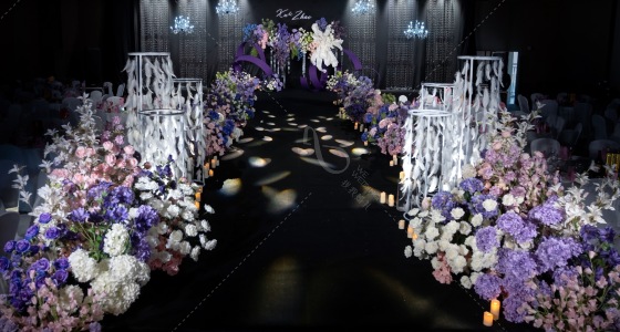 粉紫色水晶婚礼-婚礼策划图片