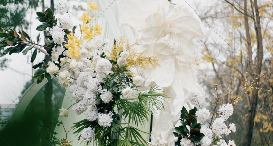 Dervish&Ellen的明黄色户外婚礼-婚礼策划图片