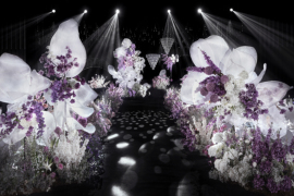 紫 ｜ 大型花艺装置婚礼婚礼图片