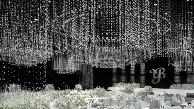 水晶婚礼-绿室内梦幻婚礼照片