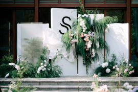 温室花墙婚礼图片