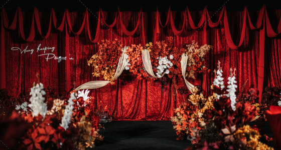 复古红丝绒-婚礼策划图片