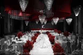 红白水晶婚礼婚礼图片